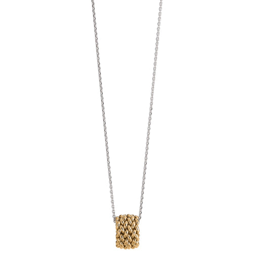 COLLANA UNOAERRE IN ARGENTO BICOLORE CHICCO