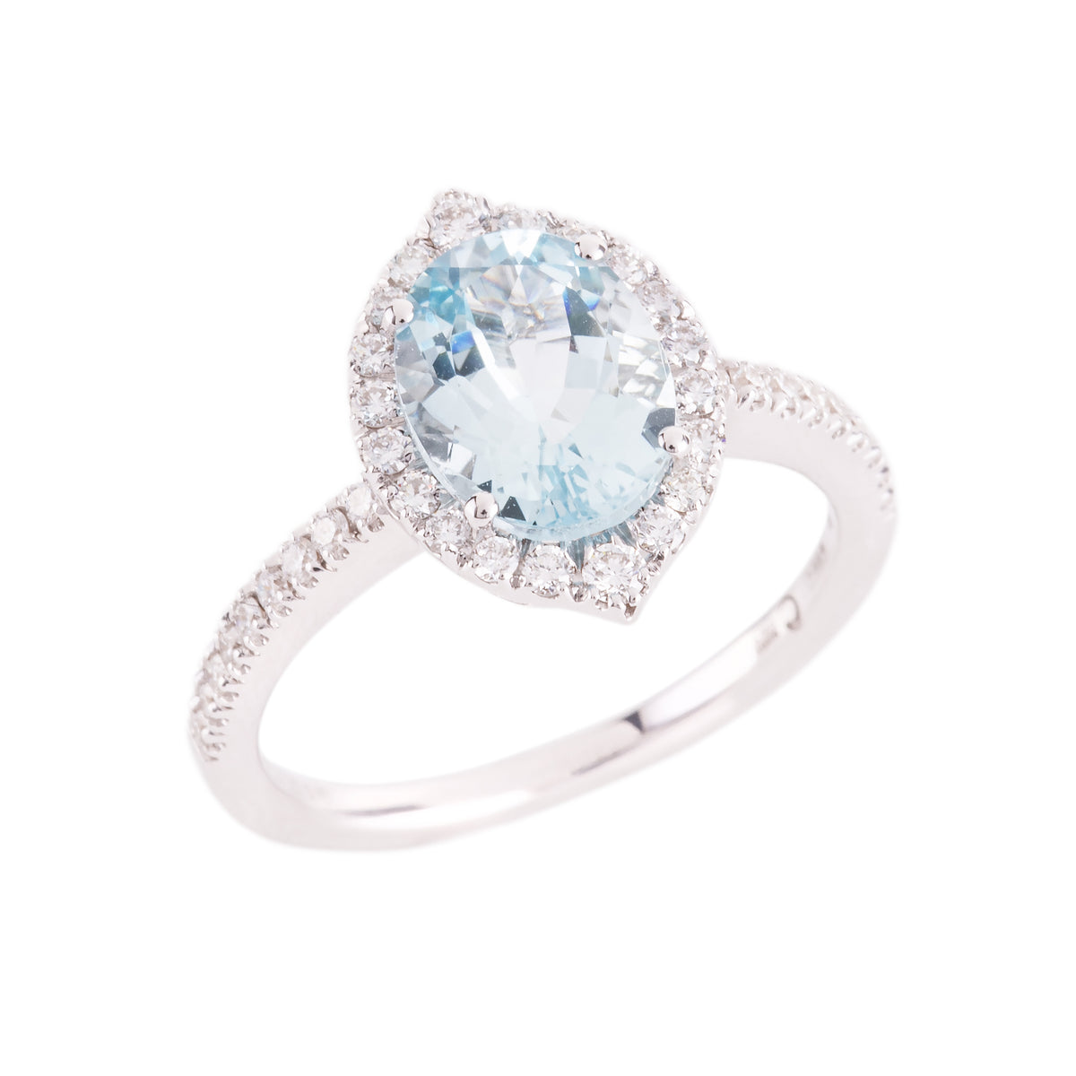 ANELLO CRIVELLI ACQUAMARINA CON DIAMANTI NATURALI