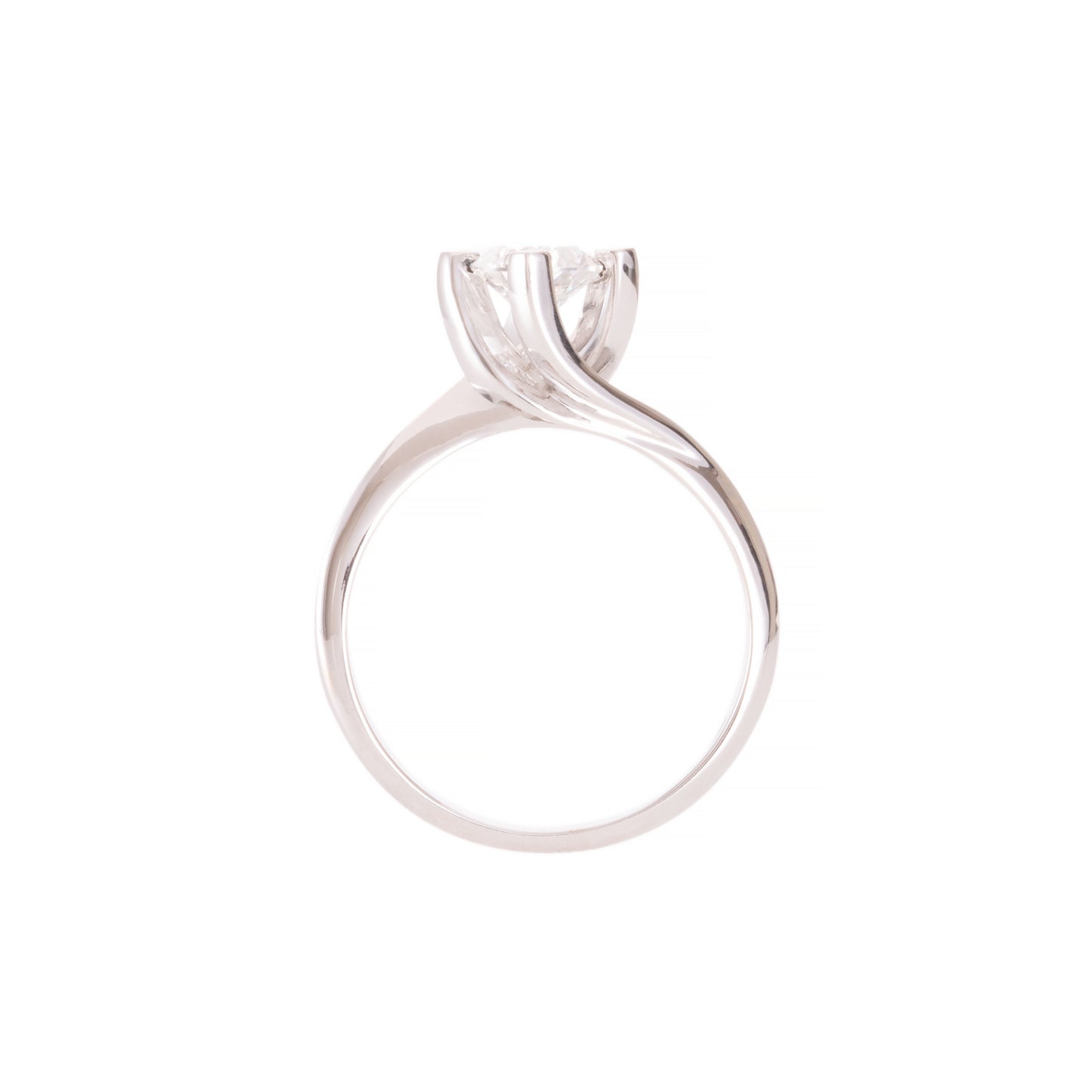 BAGUE SOLITAIRE ART OR