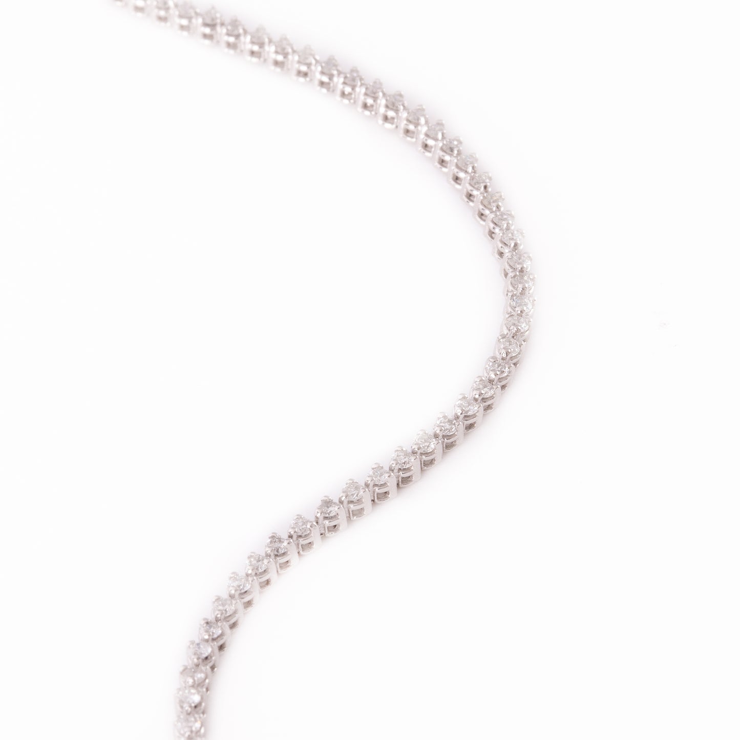 BRACCIALE TENNIS ARTE ORO IN ORO BIANCO