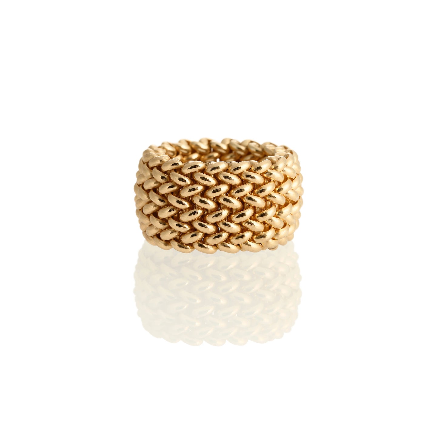 UNOAERRE RING IN CHICCO GOLDEN SILVER