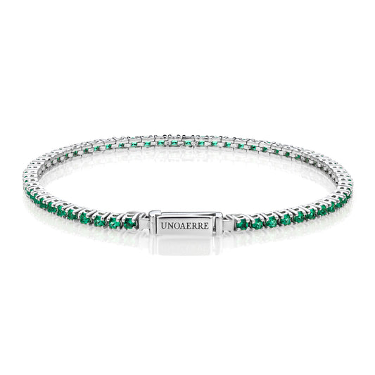 UNOAERRE TENNIS BRACELET IN SILVER