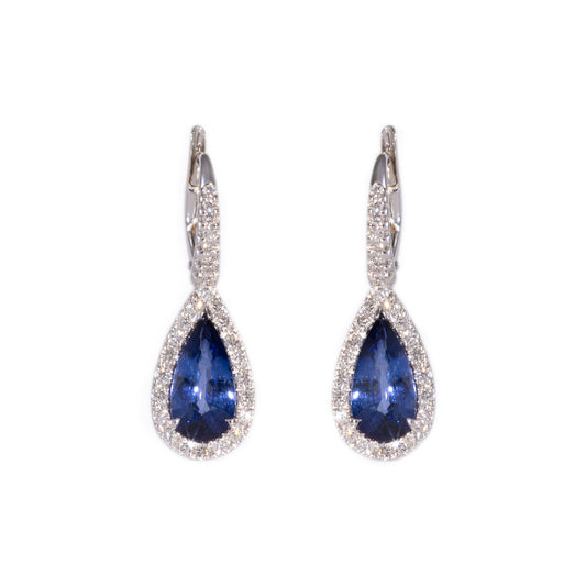 CRIVELLI MONACHINA EARRINGS WITH SAPPHIRE DROPS