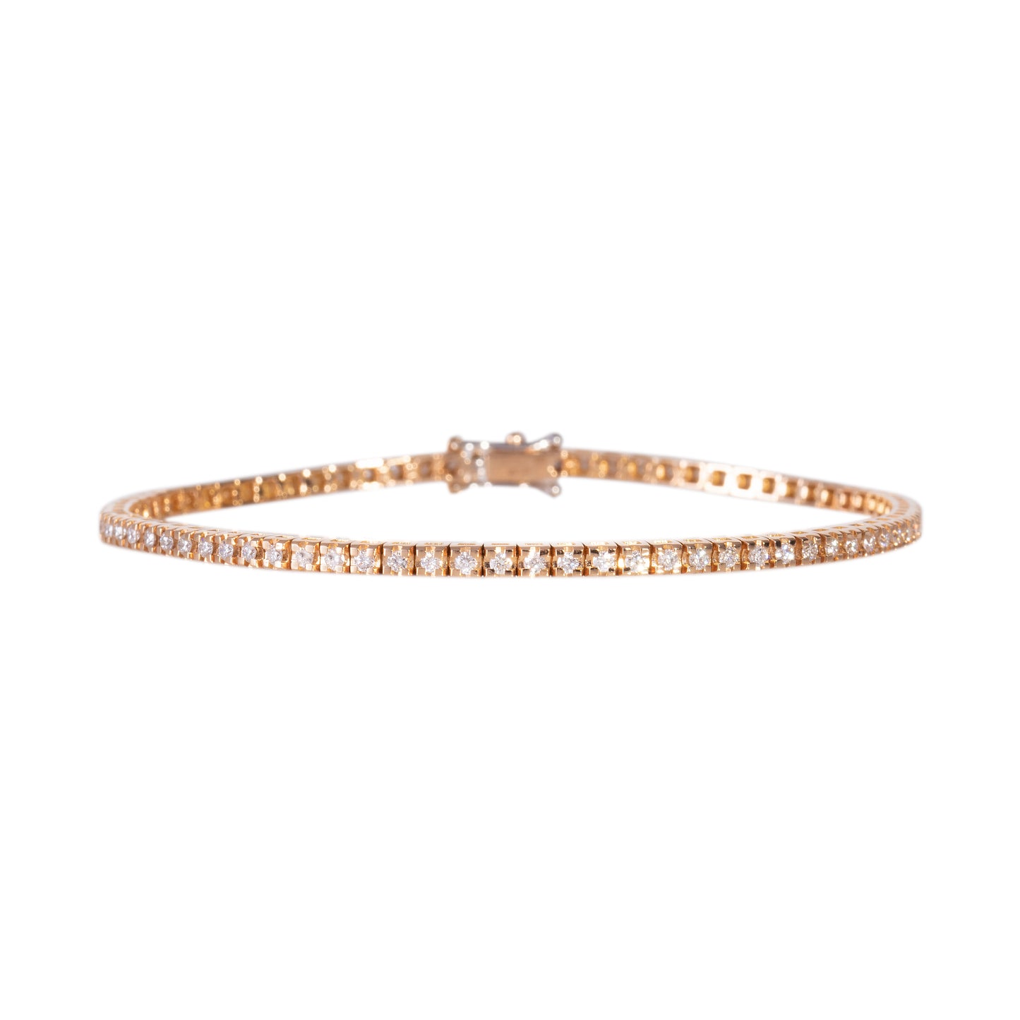 CRIVELLI TENNIS BRACELET IN GOLD AND BROWN DIAMONDS