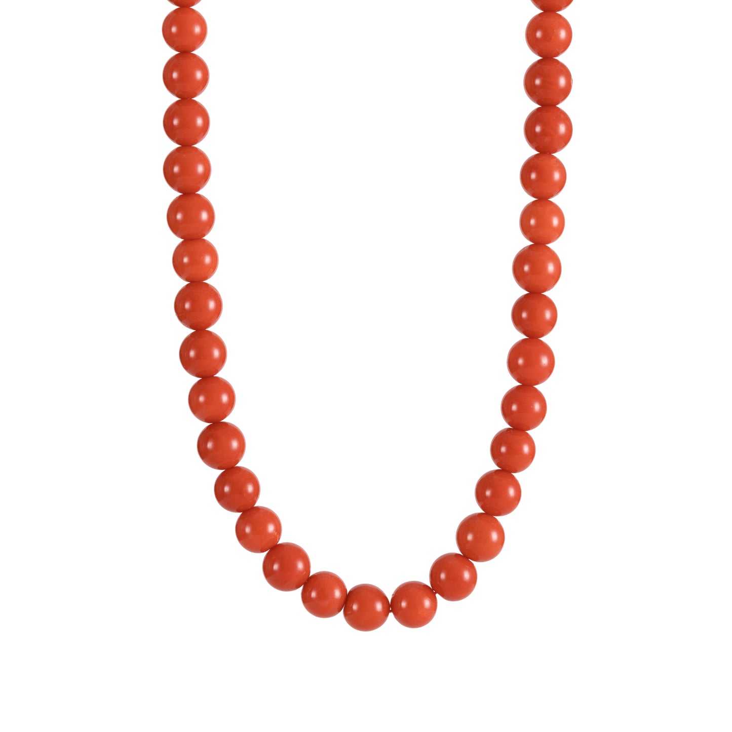 GOLD ART NECKLACE IN CORAL