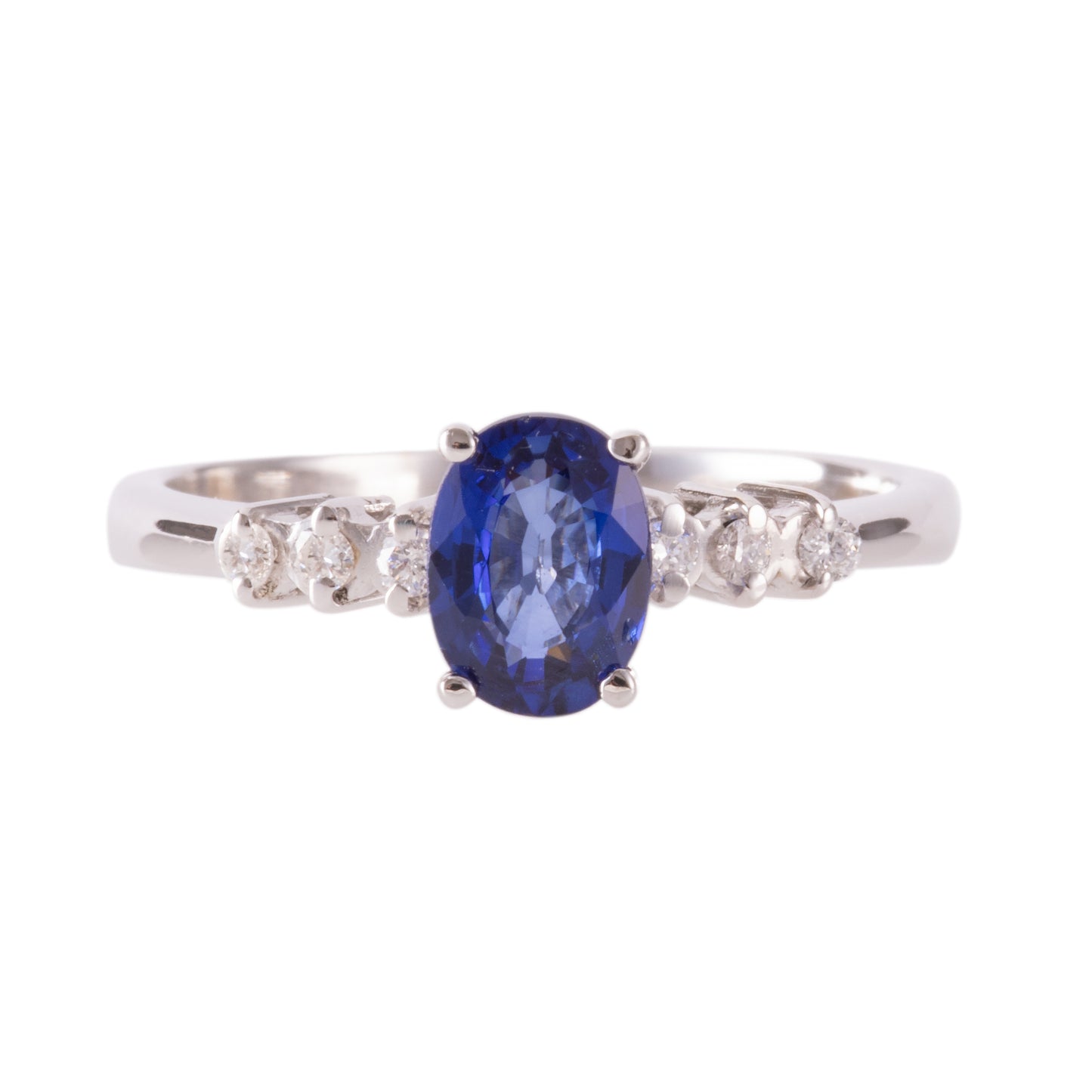 ART ORO RING IN WHITE GOLD AND NATURAL SAPPHIRE