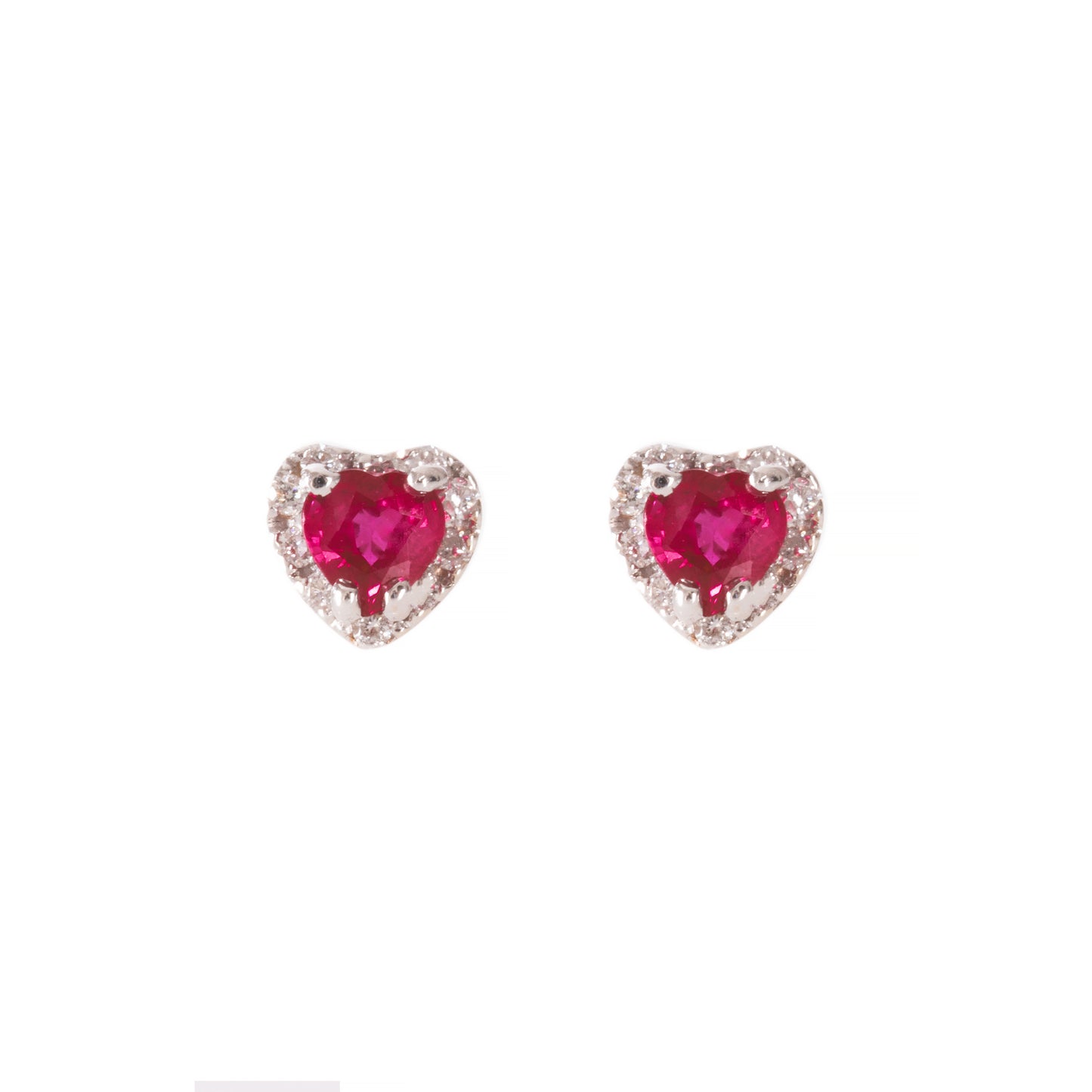 GOLD ART HEART EARRINGS