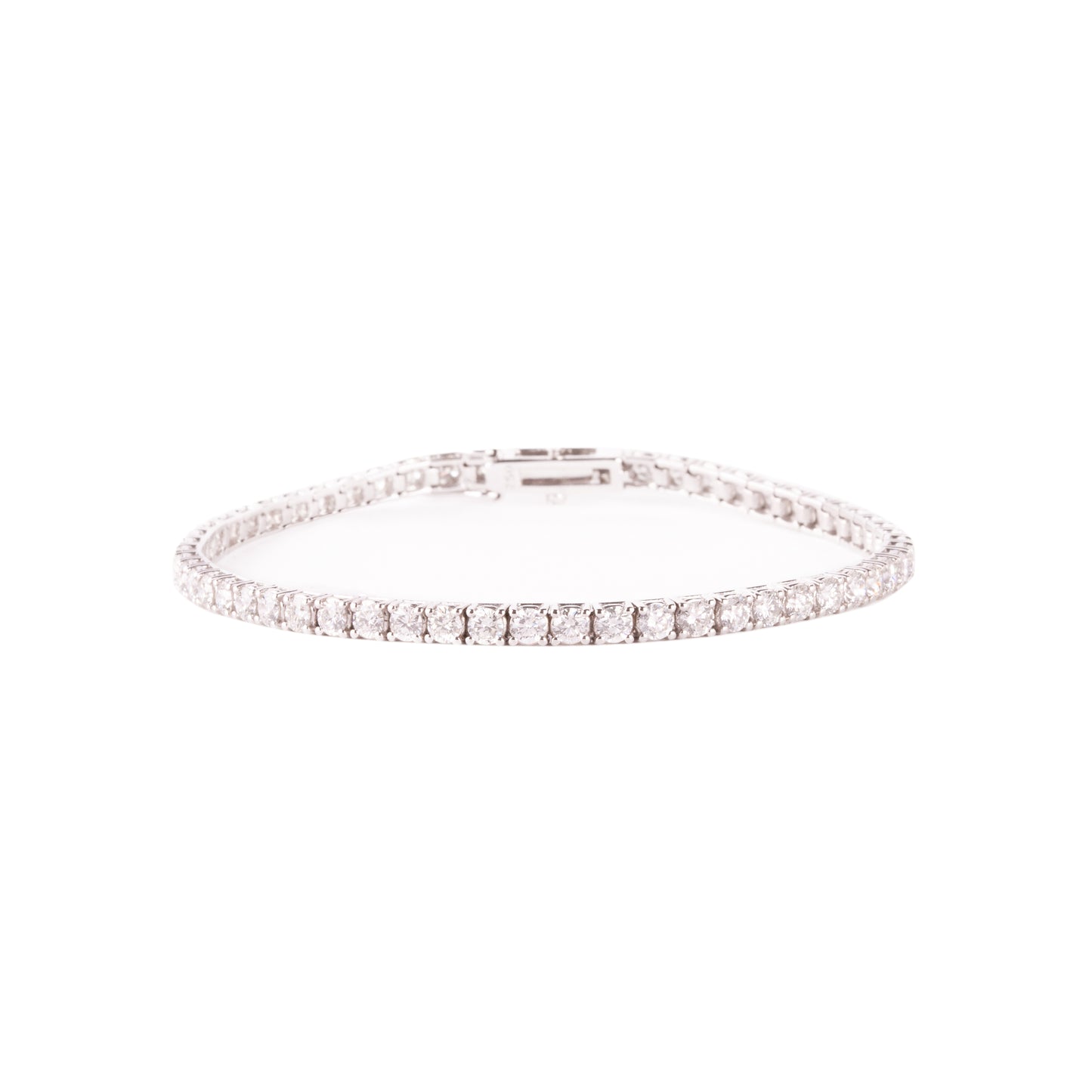 GOLD TENNIS ART BRACELET WITH NATURAL DIAMONDS