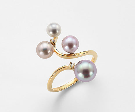 MIKIKO RING WITH PEARLS