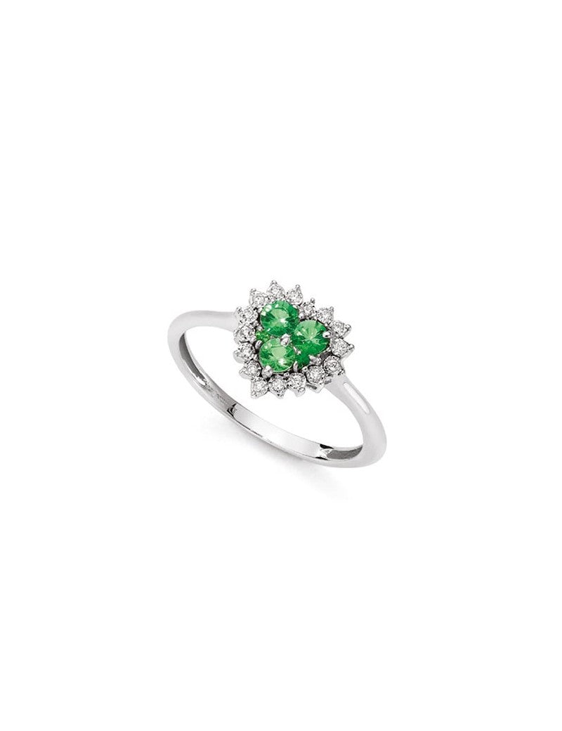 DONNAORO RING WITH EMERALDS